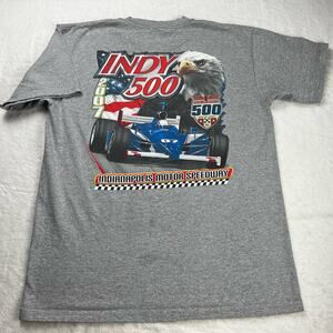 Indianapolis 500 Y2K gray T-shirt Anvil Tag size large 2007